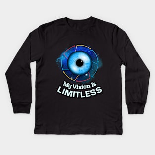 Limitless Insight: The All-Seeing Eye Kids Long Sleeve T-Shirt